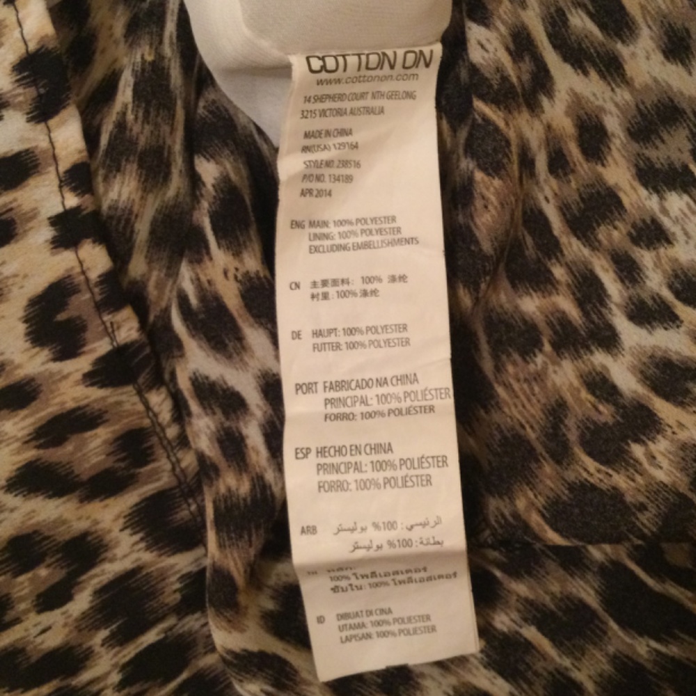 ⭐️ Leopard Sleeveless Midi Dress by Cotton On - Picture 3 of 9